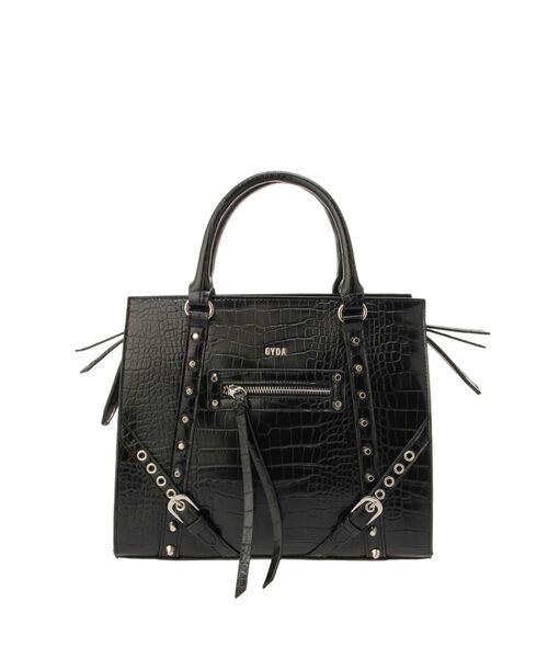 GYDA（ジェイダ）の「Studs design BAG（ハンドバッグ・レディース・ブラック/オフホワイト・FREE）」の14枚目の写真