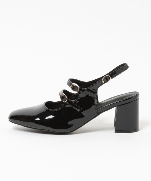 Heather（ヘザー）の「ダブルストラップミュール　608391（パンプス・レディース・ブラック/レッド・M/L）」の13枚目の写真