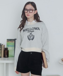 WEGO/シャツドッキングジャガードニット