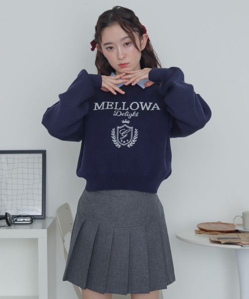 WEGO(ウィゴー)の「WEGO/シャツドッキングジャガードニット(ニット/セーター・レディース・ネイビー/アイボリー・FREE)」の18枚目の写真