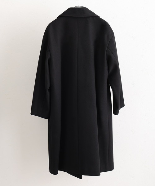 ElegChic(エレグシック)の「フェイクウールコート(チェスターコート・レディース・ブラック/グレイッシュベージュ・L/M)」の12枚目の写真