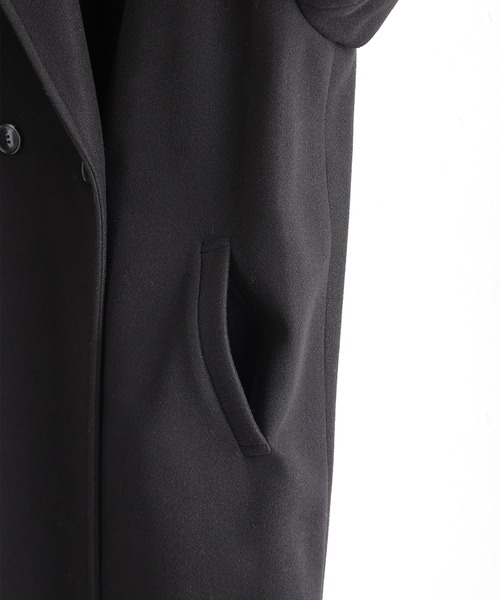 ElegChic(エレグシック)の「フェイクウールコート(チェスターコート・レディース・ブラック/グレイッシュベージュ・L/M)」の14枚目の写真