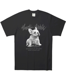 フレンチアッシュグレーTシャツブラック