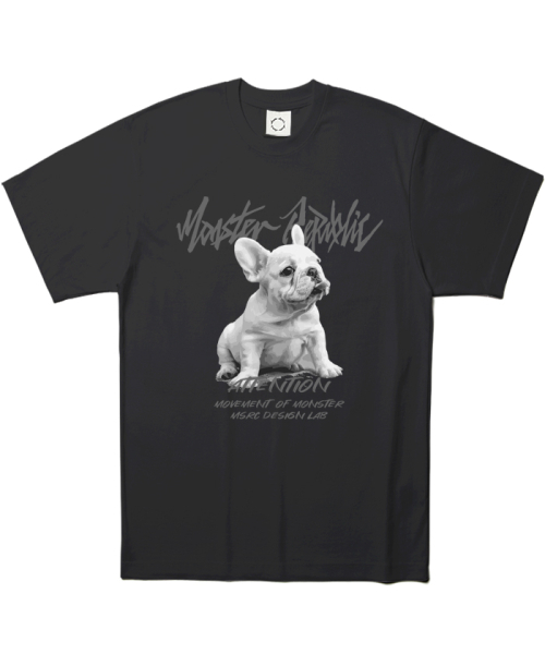 MONSTER REPUBLIC(モンスターリパブリック)の「フレンチアッシュグレーTシャツブラック(Tシャツ/カットソー・レディース・その他・MEDIUM/SMALL/X-LARGE/LARGE)」の2枚目の写真