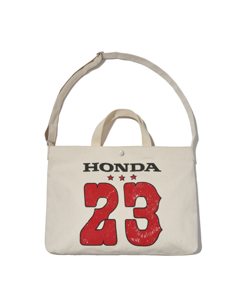 PHYPS MOTORCYCLE(フィップスモーターサイクル)の「Honda Strap Canvas Bag_Ivory(メッセンジャーバッグ・レディース・その他・FREE)」の2枚目の写真