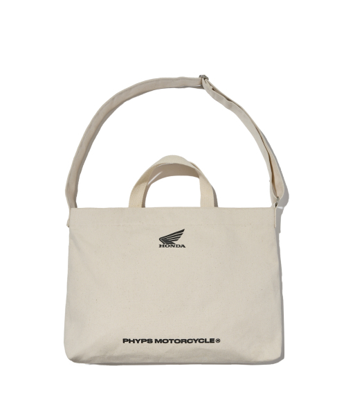 PHYPS MOTORCYCLE(フィップスモーターサイクル)の「Honda Strap Canvas Bag_Ivory(メッセンジャーバッグ・レディース・その他・FREE)」の3枚目の写真