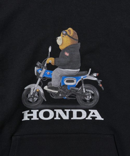 PHYPS MOTORCYCLE（フィップスモーターサイクル）の「DAX Bear Hoodie Black（パーカー・レディース・その他・X-LARGE/SMALL/MEDIUM/LARGE）」の4枚目の写真