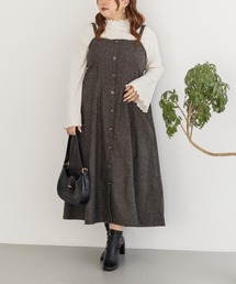 CLETTEオリジナル千鳥柄ジャンスカワンピース