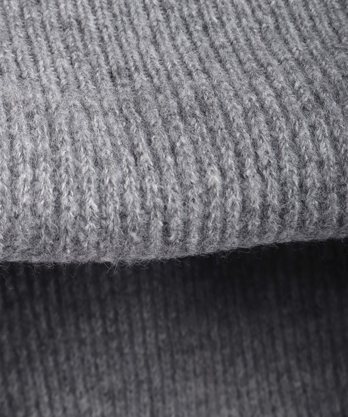 WESTSEA(ウエストシー)の「ウールミックス 片畦ルーズサイズ ヘンリーネックニット クルーネック(ニット/セーター・メンズ・グレー/ブラック/ワイン/ネイビー/ブラウン・M/L)」の15枚目の写真