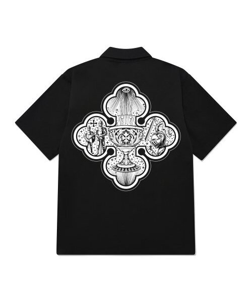 KAN6312(カン6312)の「KYSB0129 聖杯 半袖シャツ ブラック(シャツ/ブラウス・メンズ・その他・LARGE)」の1枚目の写真
