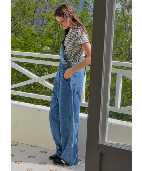ANOETIC(アノエティック)の「ANC WIDE DENIM OVERALL(デニムパンツ・レディース・その他・FREE)」の3枚目の写真
