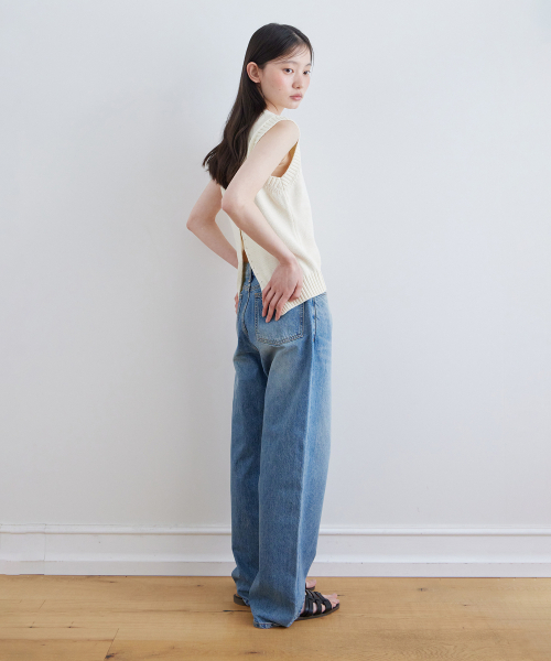 STEP AROUND(ステップアラウンド)の「Kintra straight washing denim_BLUE(デニムパンツ・レディース・その他・SMALL/MEDIUM)」の3枚目の写真