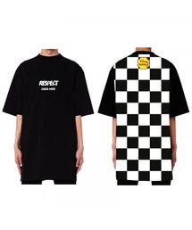[500g]4タンクチェックメイト半袖Tシャツブラック
