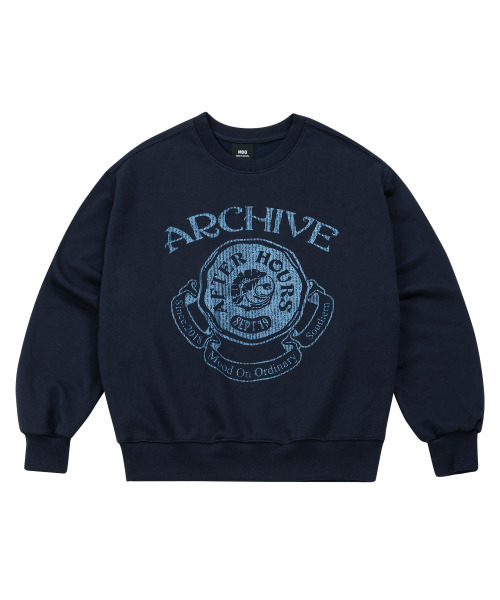 MOO(エムオーオー)の「アーカイブバルーンオーバースウェット - ネイビー(スウェット・レディース・その他・LARGE/MEDIUM)」の1枚目の写真