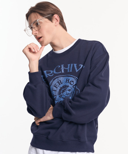MOO(エムオーオー)の「アーカイブバルーンオーバースウェット - ネイビー(スウェット・レディース・その他・LARGE/MEDIUM)」の7枚目の写真