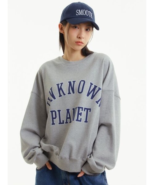 UNKNOWN PLANET(アンノウンプラネット)の「バスティロゴスウェットシャツメランジ(スウェット・レディース・その他・FREE)」の2枚目の写真