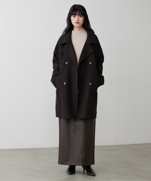 LARUTA(ラルータ)の「【LARUTA】ウール&リサイクルポリブレンドニット(ニット/セーター・レディース・ライトグレー/ベージュ/ミント/ネイビー/ブラック・FREE)」の20枚目の写真