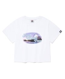VISION STREET WEAR（ヴィジョンストリートウェア）の「VSW Crop Santa Monica T-Shirts White（Tシャツ/カットソー）」