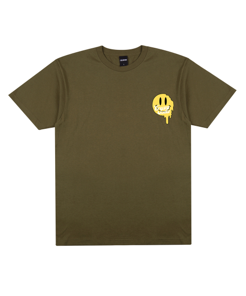 CREAM SODA LAB（クリームソーダラボ）の「[2PACK] LABスマイルフローハーフTシャツブラックオリーブ（Tシャツ/カットソー・レディース・その他・LARGE/MEDIUM/X-LARGE/XX-LARGE）」の2枚目の写真