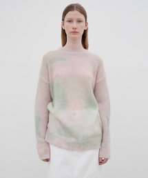 LEVAR（レバー）の「Mohair Gradation Round Knit - Gradation Pink（ニット/セーター）」