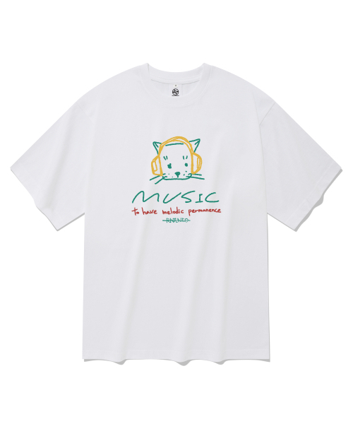 RADINEO(ラディネオ)の「メロディ 半袖Tシャツ ホワイト(Tシャツ/カットソー・メンズ・その他・LARGE/X-LARGE/SMALL/MEDIUM)」の1枚目の写真