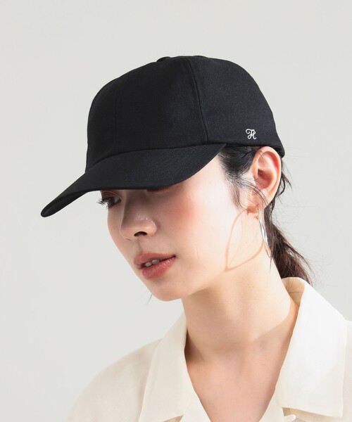 Demi-Luxe BEAMS(デミルクス ビームス)の「【別注】〈WOMEN〉KIJIMA TAKAYUKI / ポリエステル 6パネル キャップ(ハット・レディース・ブラック/ナチュラル・ONE SIZE)」の2枚目の写真