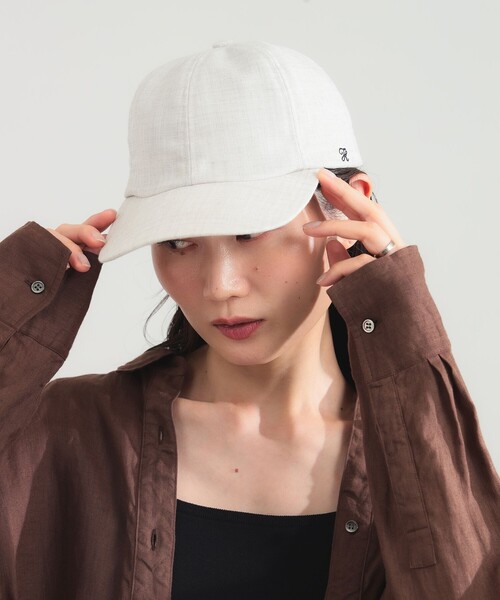 Demi-Luxe BEAMS(デミルクス ビームス)の「【別注】〈WOMEN〉KIJIMA TAKAYUKI / ポリエステル 6パネル キャップ(ハット・レディース・ブラック/ナチュラル・ONE SIZE)」の5枚目の写真