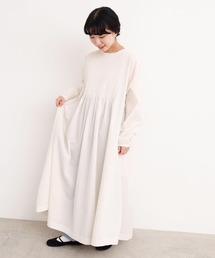 l'atelier du savon | バスクシャツみたいなピンタックワンピース(ワンピース)