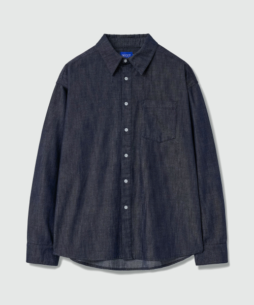 DECET(デケト)の「Over Denim Shirts DCSH003Indigo(シャツ/ブラウス・レディース・その他・SMALL/MEDIUM/LARGE)」の1枚目の写真