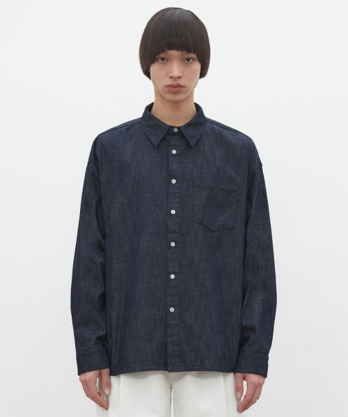 DECET(デケト)の「Over Denim Shirts DCSH003Indigo(シャツ/ブラウス・レディース・その他・SMALL/MEDIUM/LARGE)」の2枚目の写真