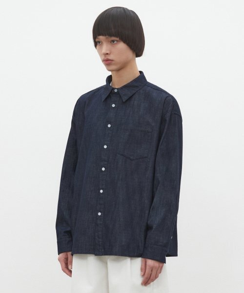 DECET(デケト)の「Over Denim Shirts DCSH003Indigo(シャツ/ブラウス・レディース・その他・SMALL/MEDIUM/LARGE)」の3枚目の写真