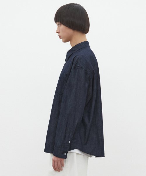 DECET(デケト)の「Over Denim Shirts DCSH003Indigo(シャツ/ブラウス・レディース・その他・SMALL/MEDIUM/LARGE)」の4枚目の写真