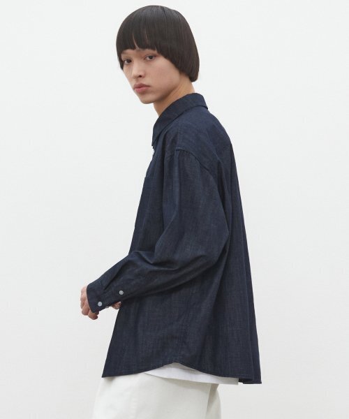 DECET(デケト)の「Over Denim Shirts DCSH003Indigo(シャツ/ブラウス・レディース・その他・SMALL/MEDIUM/LARGE)」の7枚目の写真