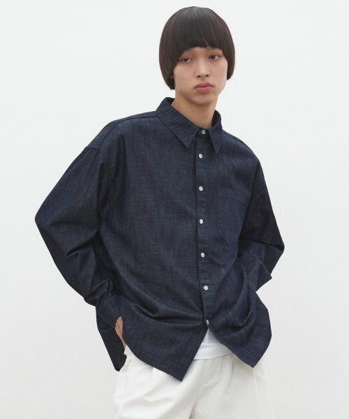 DECET(デケト)の「Over Denim Shirts DCSH003Indigo(シャツ/ブラウス・レディース・その他・SMALL/MEDIUM/LARGE)」の9枚目の写真