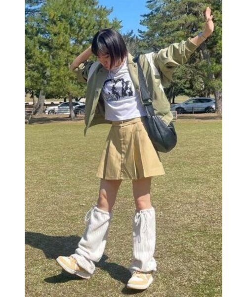 DXOH(ディソエイチ)の「スリーウィメンズ セミクロップTシャツ ホワイト(Tシャツ/カットソー・レディース・その他・FREE)」の5枚目の写真