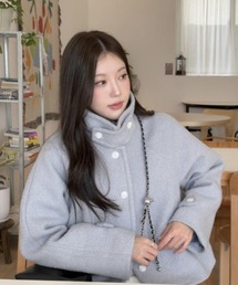 シングルブレストショートコート