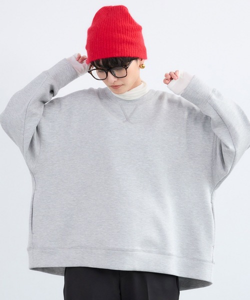 BARNYARDSTORM（バンヤードストーム）の「BARNYARDSTORM / 裏起毛バック切り替えプルオーバー/ マシンウォッシャブル（スウェット・レディース・ライトグレー/アイボリー/ブラック・FREE）」の22枚目の写真