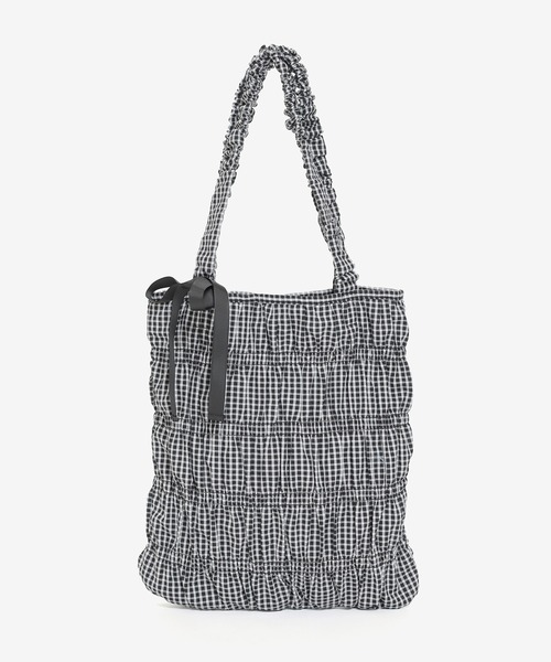 Honeys（ハニーズ）の「柄ギャザートート（トートバッグ・レディース・ホワイト系その他/ブラック系その他/イエロー系その他/ピンク系その他・FREE）」の16枚目の写真