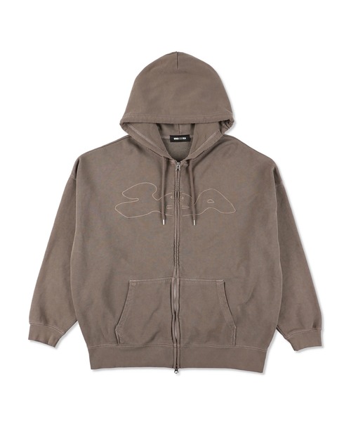 WIND AND SEA(ウィンダンシー)の「Heptagon Logo Zip Up Sweatshirt(パーカー・メンズ・ブラウン/ブルー・M/L/XL)」の2枚目の写真