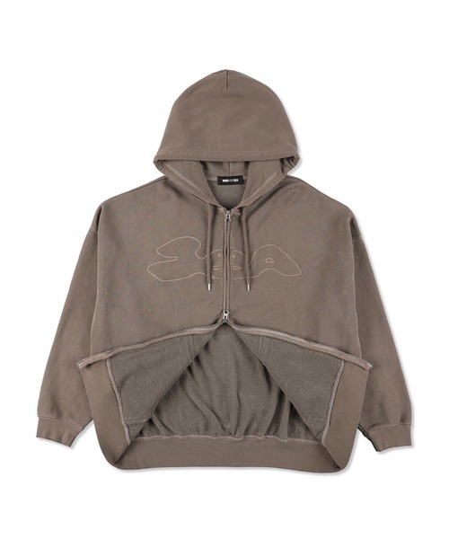 WIND AND SEA(ウィンダンシー)の「Heptagon Logo Zip Up Sweatshirt(パーカー・メンズ・ブラウン/ブルー・M/L/XL)」の9枚目の写真