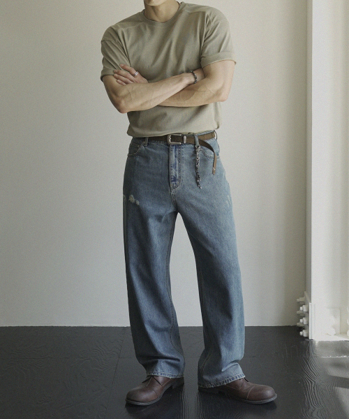 SIIIIDO（シド）の「MARVIN VINTAGE LIGHT ESSENTIAL DENIM JEANS #1（デニムパンツ・メンズ・その他・2/4/3）」の3枚目の写真