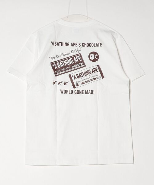 A BATHING APE(アベイシングエイプ)の「CHOCOLATE APE HEAD TEE(Tシャツ/カットソー・メンズ・ホワイト/ブラック・MEDIUM/XXX-LARGE/XX-LARGE/X-LARGE/SMALL/LARGE)」の10枚目の写真