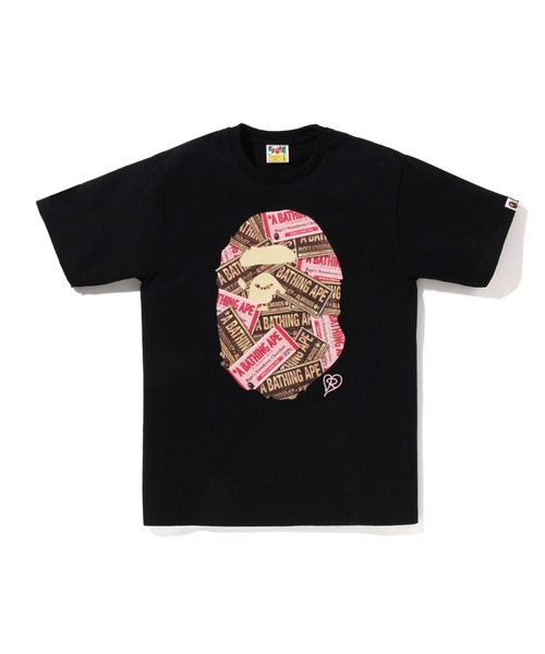 A BATHING APE(アベイシングエイプ)の「CHOCOLATE APE HEAD TEE(Tシャツ/カットソー・メンズ・ホワイト/ブラック・MEDIUM/XXX-LARGE/XX-LARGE/X-LARGE/SMALL/LARGE)」の2枚目の写真