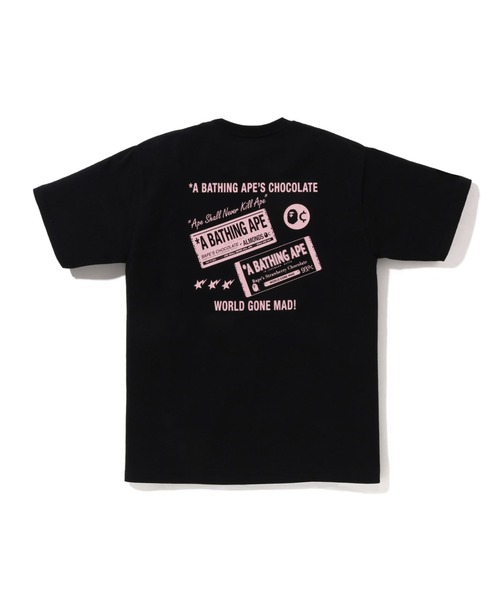 A BATHING APE(アベイシングエイプ)の「CHOCOLATE APE HEAD TEE(Tシャツ/カットソー・メンズ・ホワイト/ブラック・MEDIUM/XXX-LARGE/XX-LARGE/X-LARGE/SMALL/LARGE)」の4枚目の写真