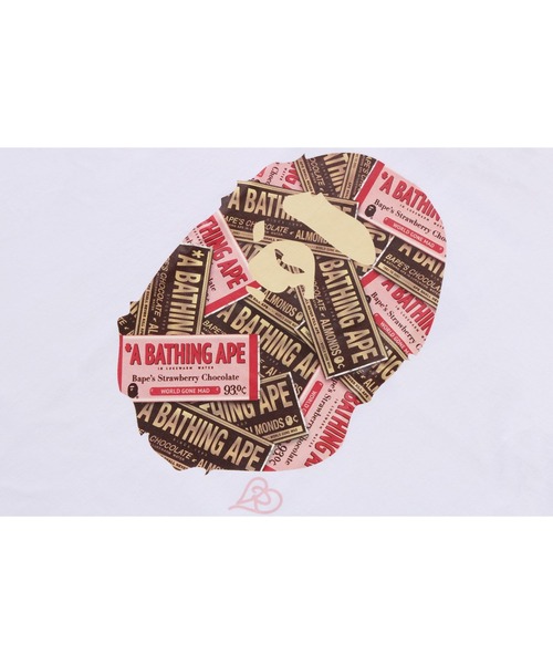 A BATHING APE(アベイシングエイプ)の「CHOCOLATE APE HEAD TEE(Tシャツ/カットソー・メンズ・ホワイト/ブラック・MEDIUM/XXX-LARGE/XX-LARGE/X-LARGE/SMALL/LARGE)」の5枚目の写真