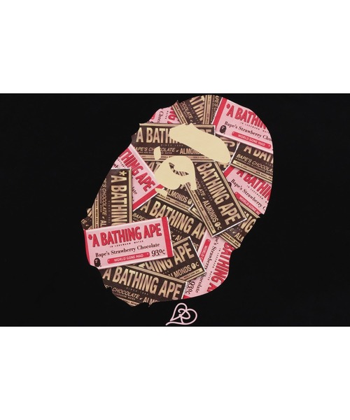 A BATHING APE(アベイシングエイプ)の「CHOCOLATE APE HEAD TEE(Tシャツ/カットソー・メンズ・ホワイト/ブラック・MEDIUM/XXX-LARGE/XX-LARGE/X-LARGE/SMALL/LARGE)」の6枚目の写真