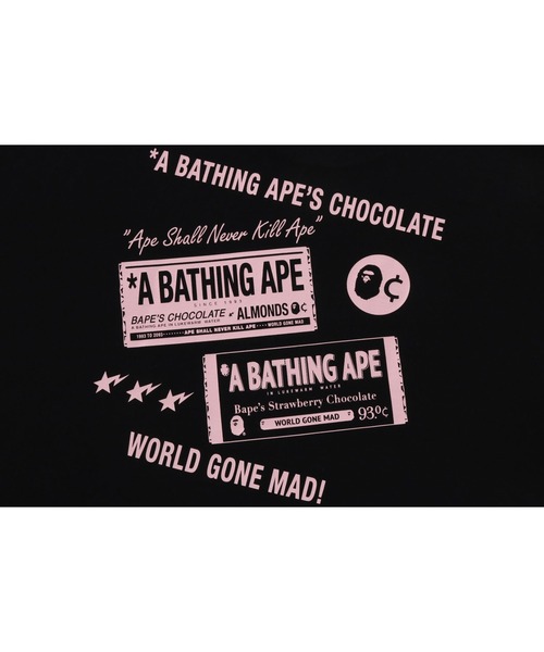 A BATHING APE(アベイシングエイプ)の「CHOCOLATE APE HEAD TEE(Tシャツ/カットソー・メンズ・ホワイト/ブラック・MEDIUM/XXX-LARGE/XX-LARGE/X-LARGE/SMALL/LARGE)」の8枚目の写真