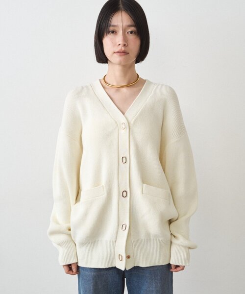 LOUNGEDRESS（ラウンジドレス）の「ゴールドリングカーデ（カーディガン/ボレロ・レディース・ネイビー/アイボリー・FREE）」の22枚目の写真