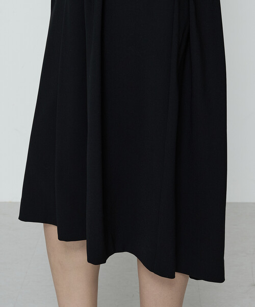 セール】バックサテンストレッチ ドレス（ワンピース）｜K.T KIYOKO