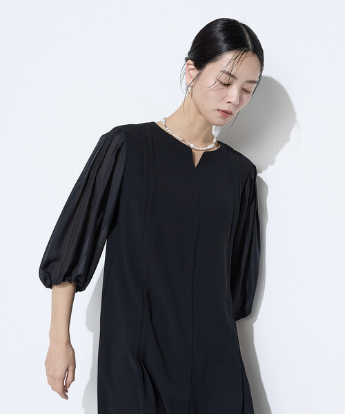 K.T KIYOKO TAKASE(キヨコタカセ)の「バックサテンストレッチ ドレス(ワンピース・レディース・ブラック・9号)」の18枚目の写真